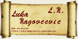 Luka Magovčević vizit kartica